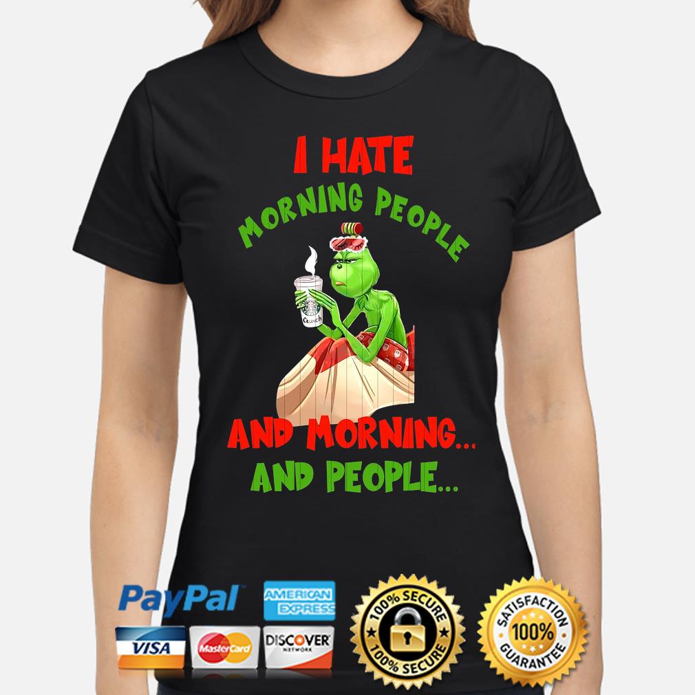 The Grinch Cleveland Indians MLB I Hate Morning People Christmas Gift Polo  Shirt