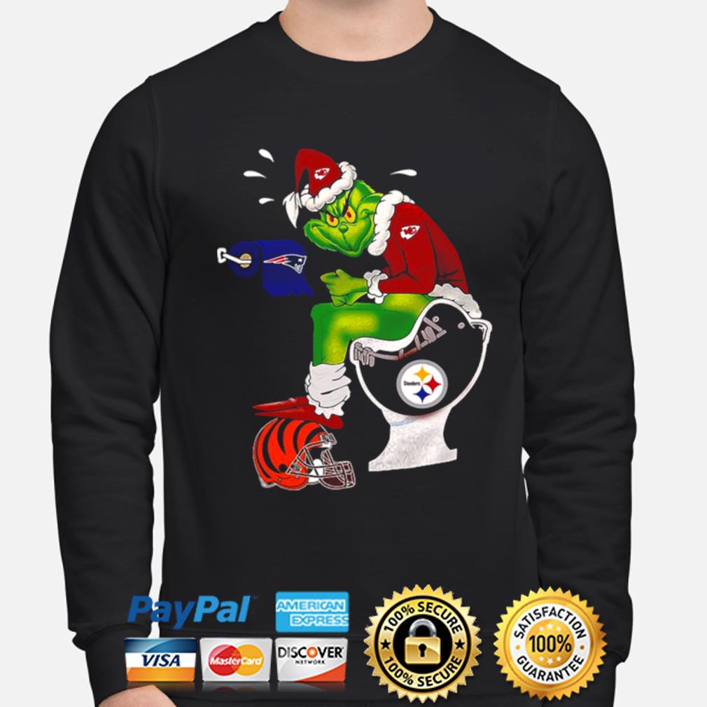 The Grinch Holding Pittsburgh Steelers Logo Shirt, hoodie, sweater