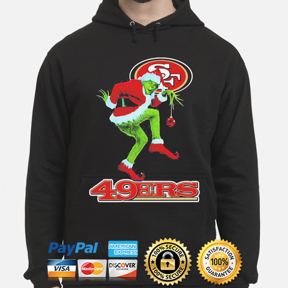 The Grinch Santa San Francisco 49ers Christmas sweater, hoodie