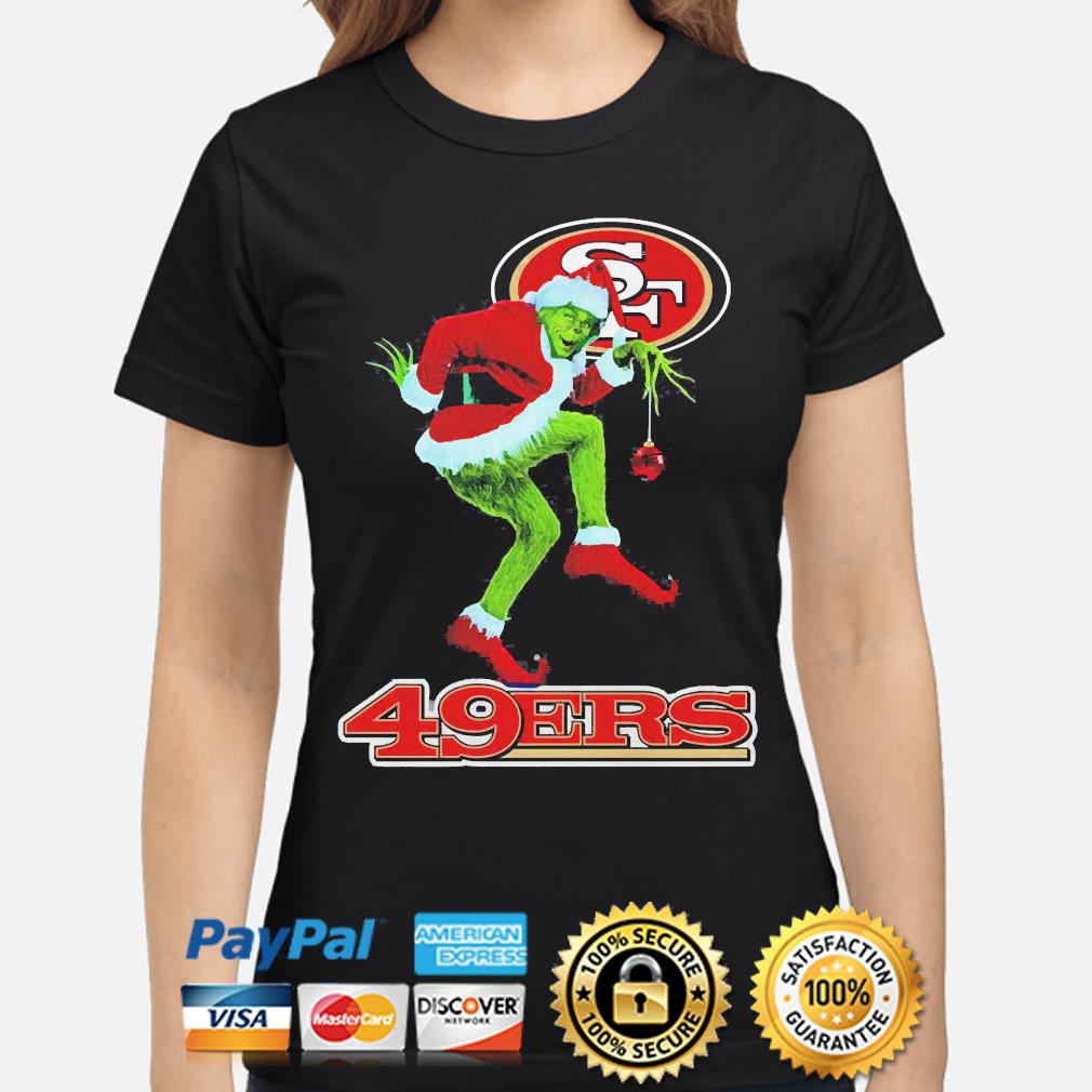 The Grinch Santa San Francisco 49ers Christmas sweater, hoodie