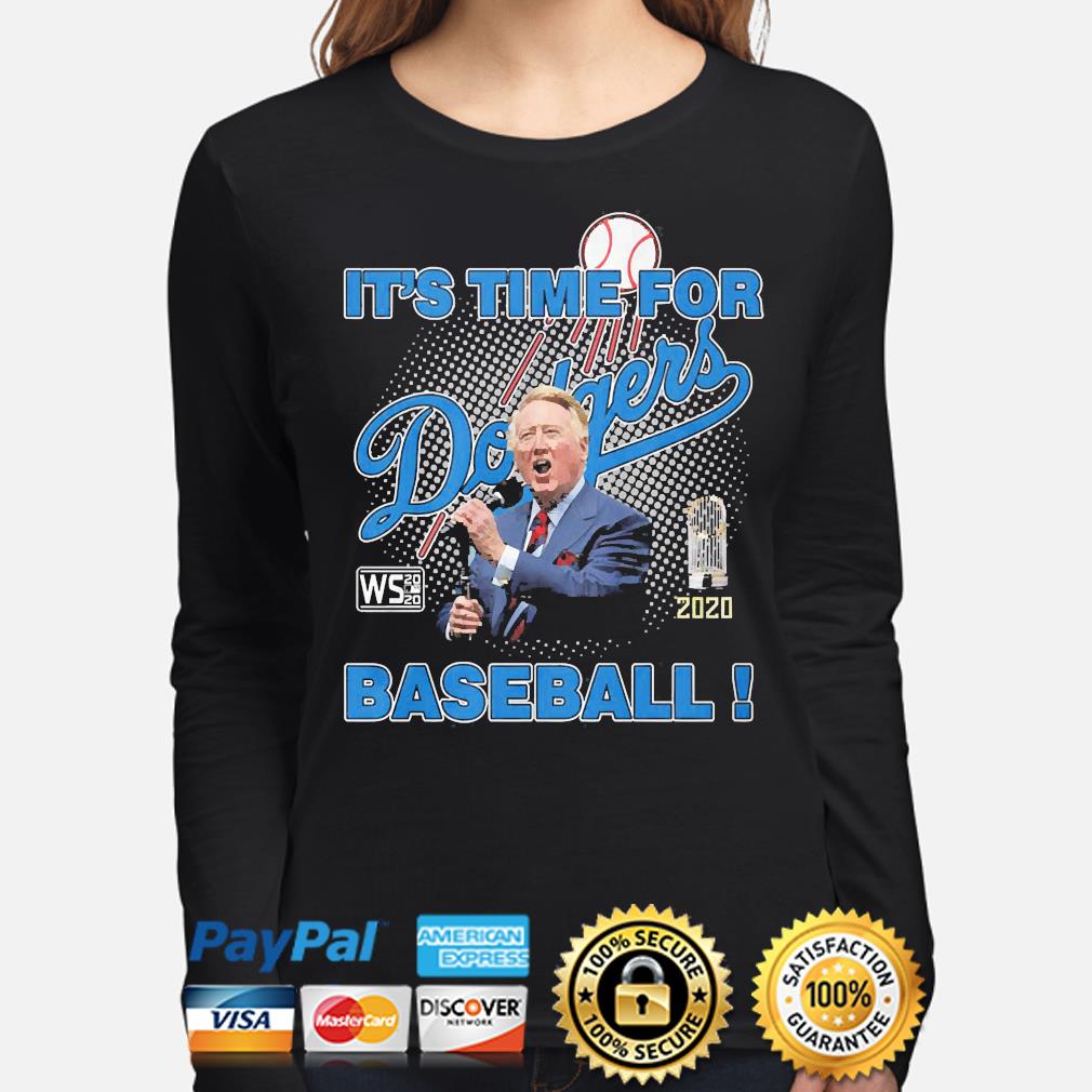 Vin Scully It's Time For Dodgers Baseball Shirt