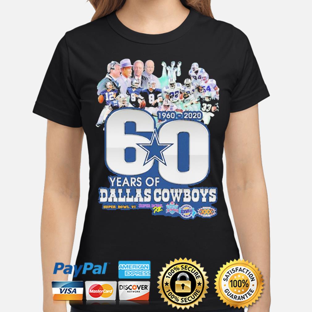 60 years of Dallas Cowboys 1960 2021 super bowl 6 shirt, hoodie