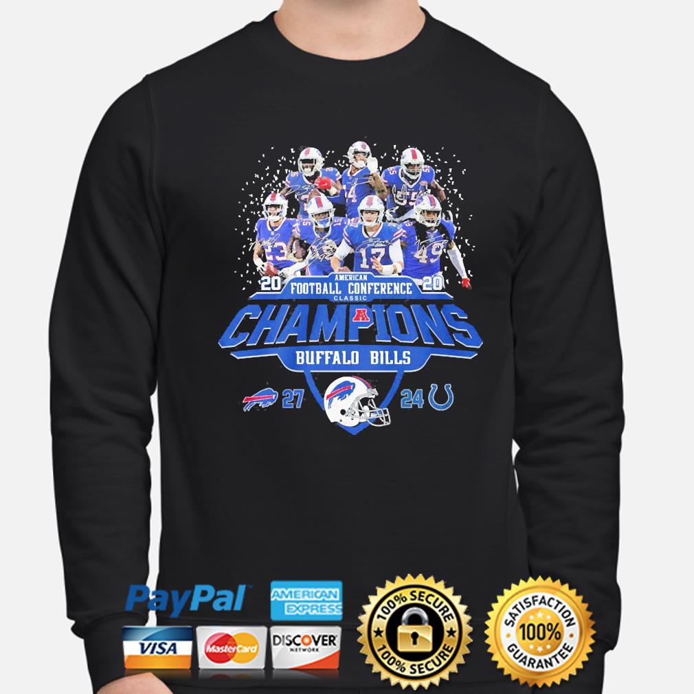 Buffalo Bills American Conference classic champions signature shirt, sweater, long and tank top