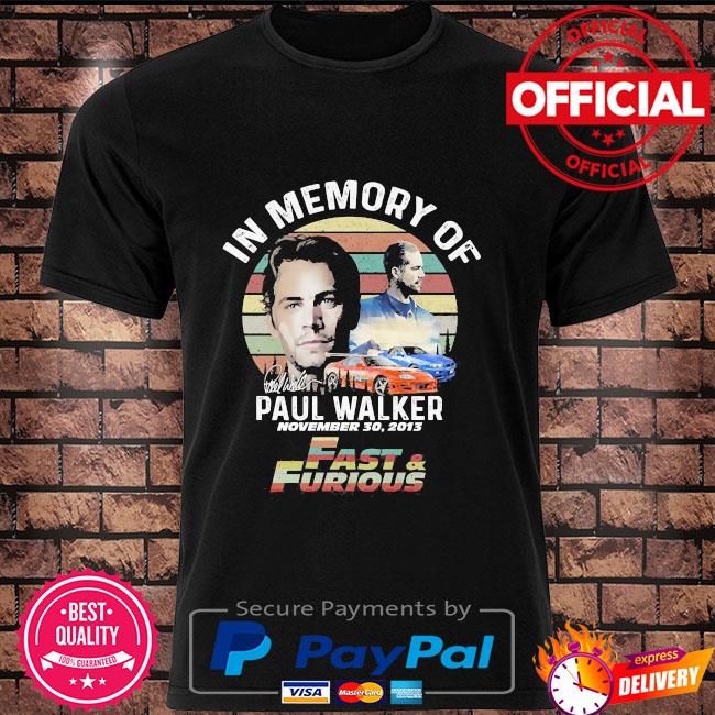 paul walker shirt