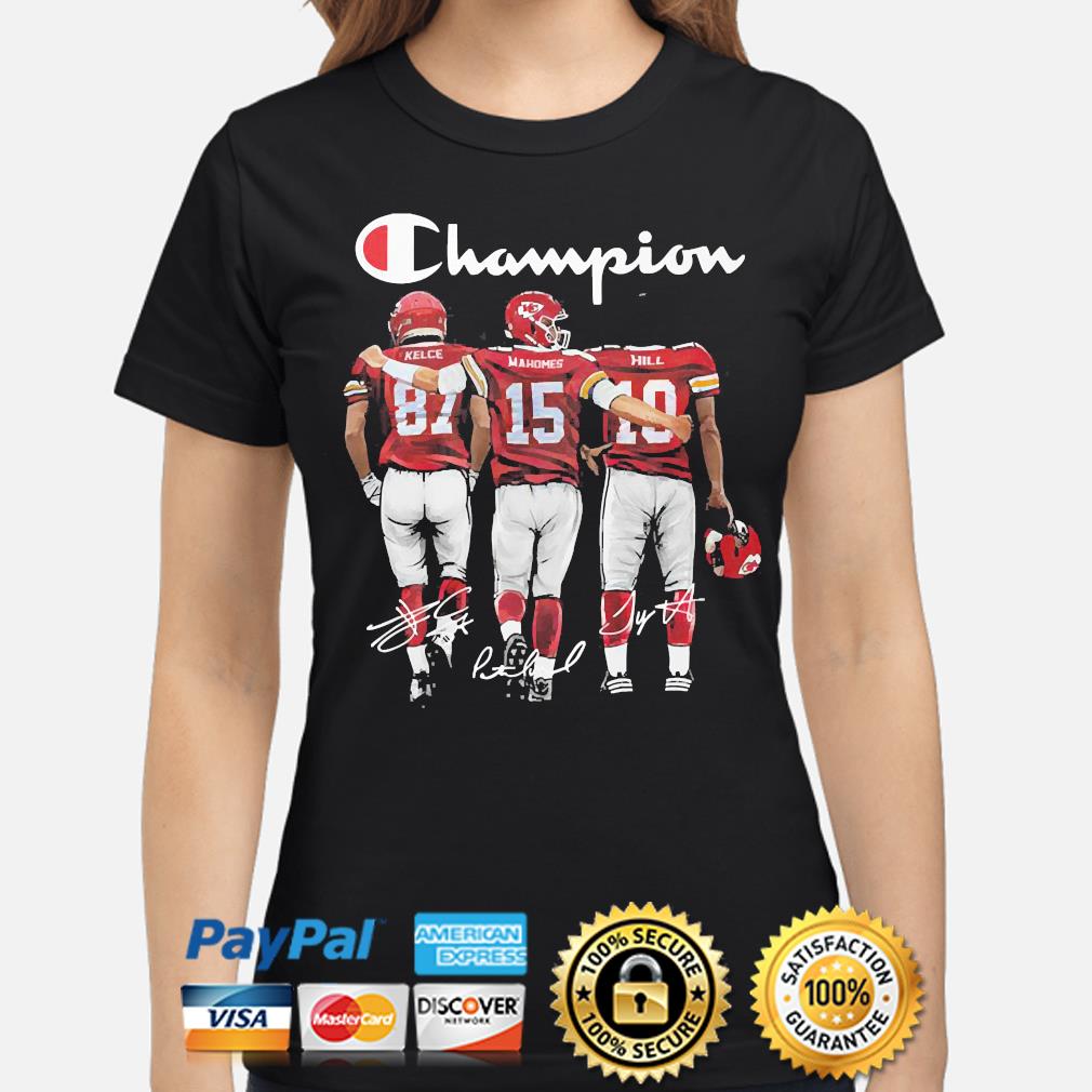 Kansas City Chiefs Kelce Mahomes Hill signatures shirt, hoodie, sweater,  long sleeve and tank top