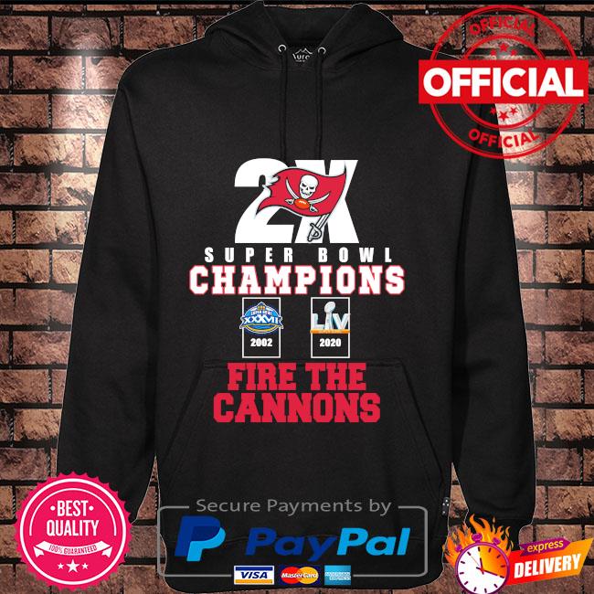 Official Tampa Bay Buccaneers super bowl champions fire the cannons shirt,  hoodie, sweater, long sleeve and tank top